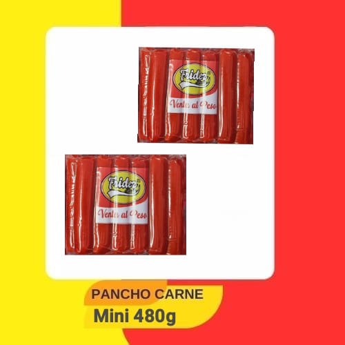 [010] Mini Pancho Carne (12 Salchichas) x Paquete